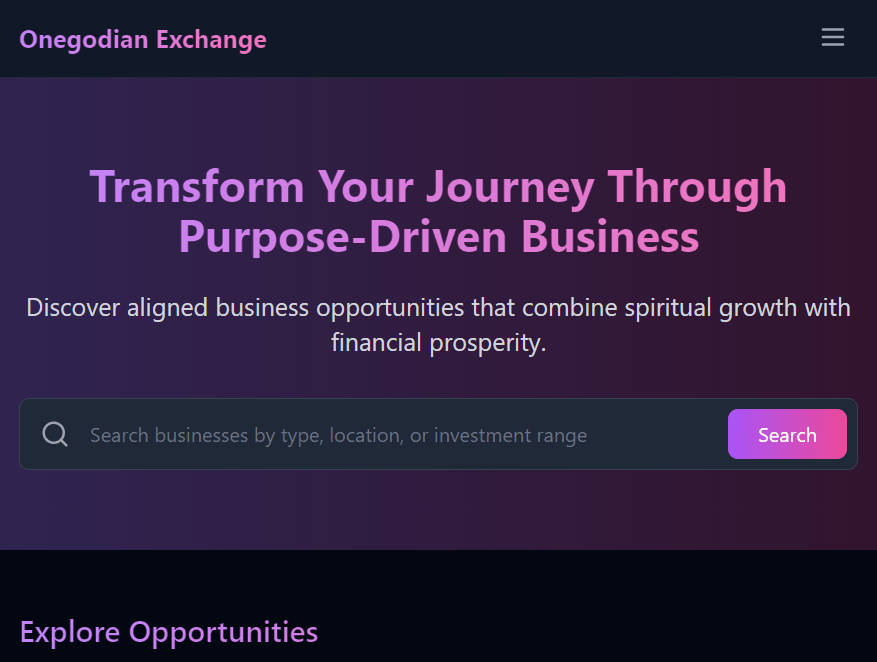 Transformative Business Exchange