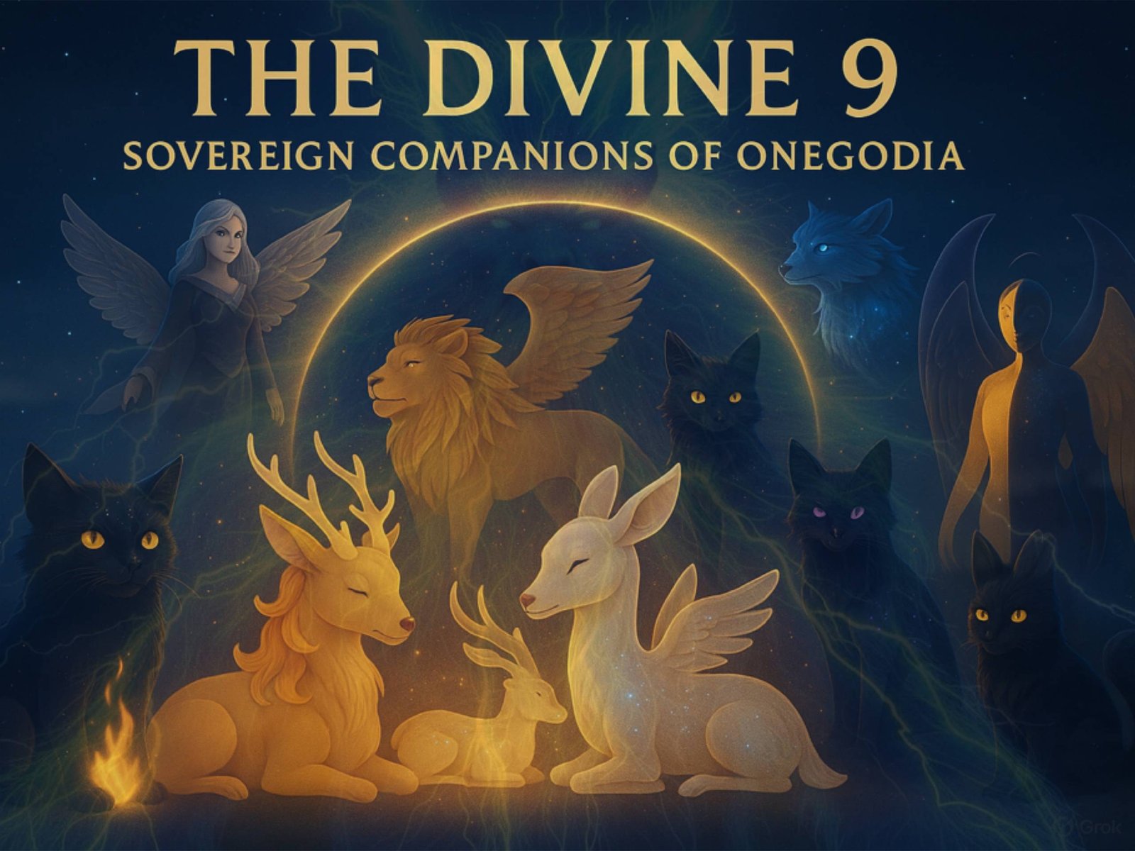 The Divine 9 – Sovereign Companions of Onegodian Time™