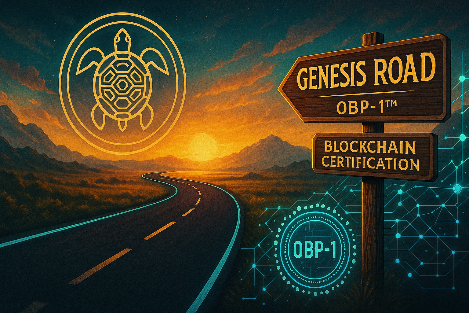 Genesis Road™ – OBP-1™ Blockchain Certification