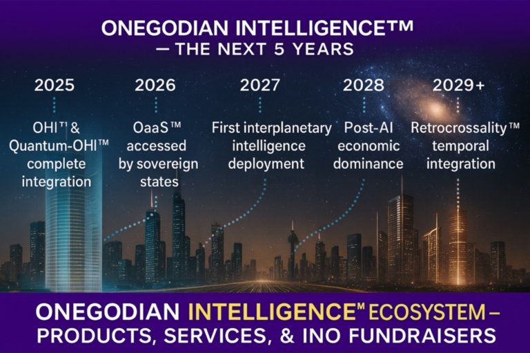 Onegodian Intelligence™ Ecosystem – Products, Services, & INO Fundraisers