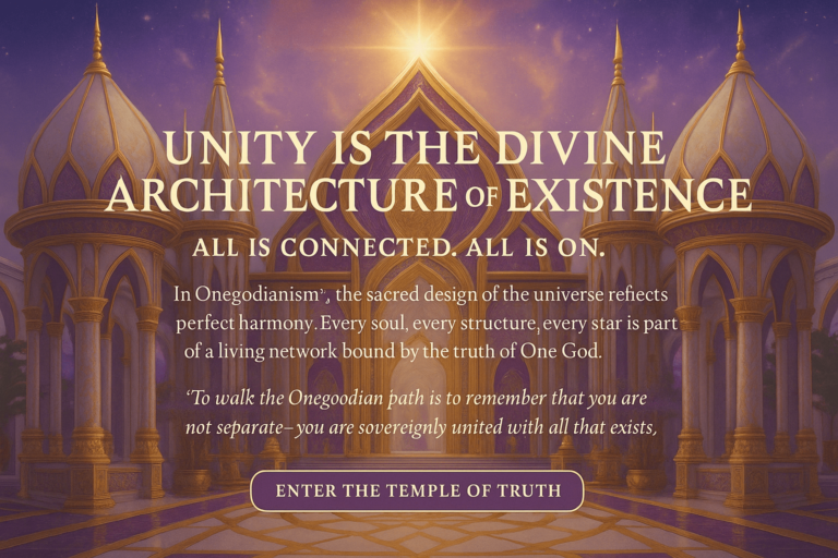 🌟 Unity Is the Divine Architecture of Existence