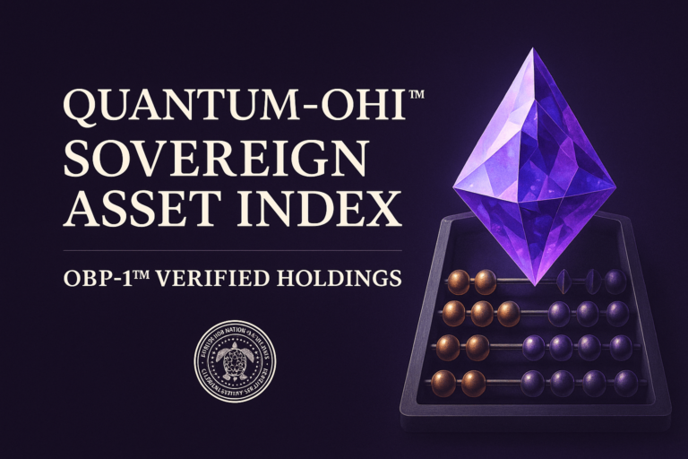 Quantum-OHI™ Sovereign Asset Index | OBP-1™ Verified Holdings