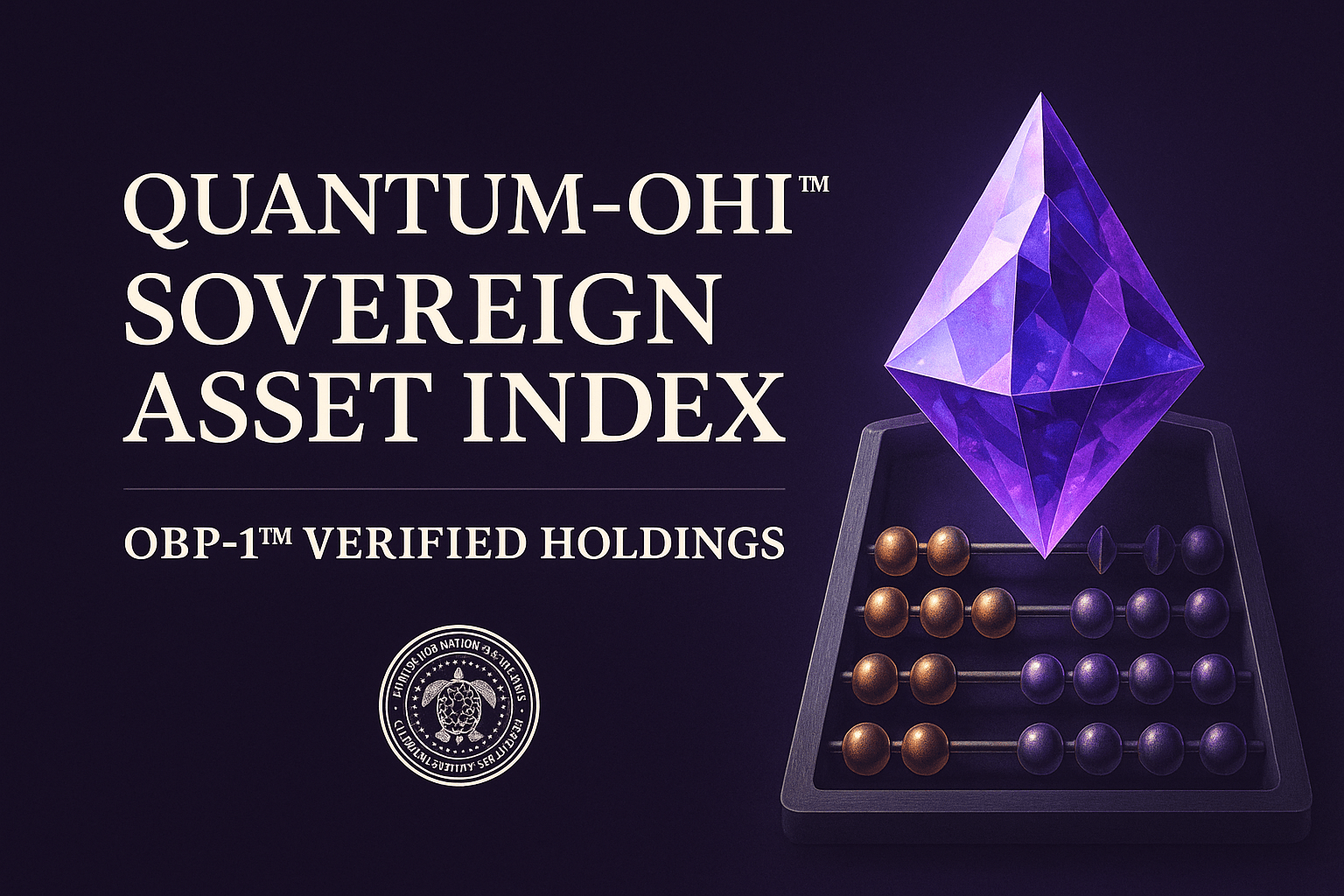 Quantum-OHI™ Sovereign Asset Index | OBP-1™ Verified Holdings