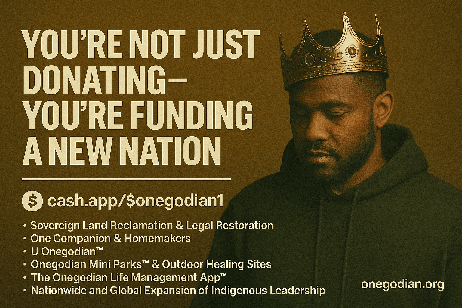 👑 You’re Not Just Donating—You’re Funding a New Nation