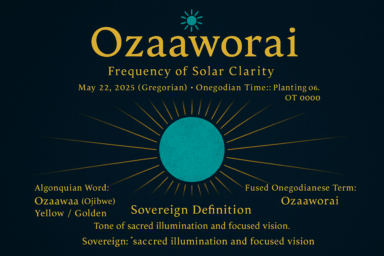 🌞 Ozaaworai: Frequency of Solar Clarity