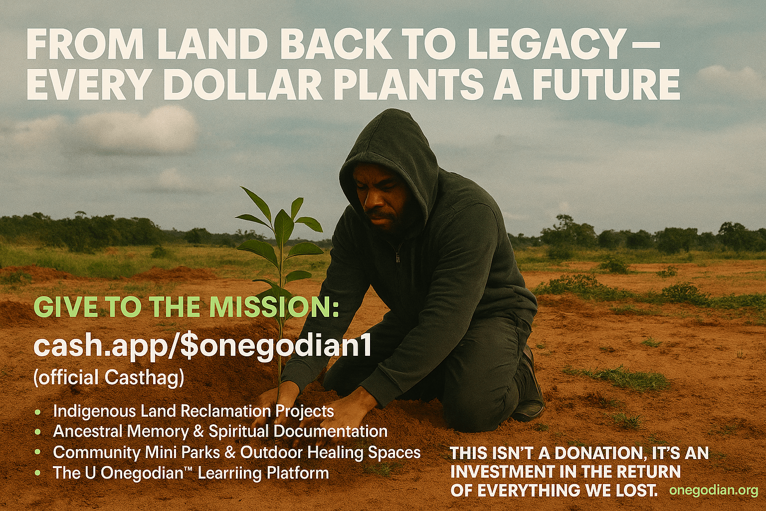 🌱 From Land Back to Legacy – Every Dollar Plants a Future
