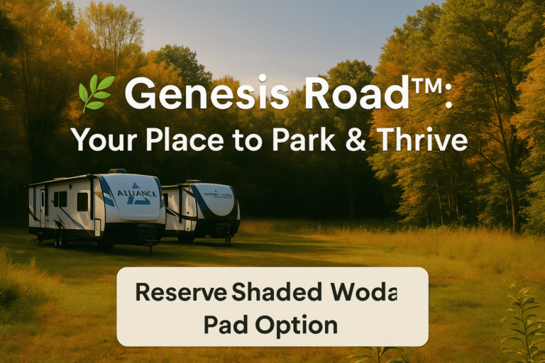🌿 Genesis Road™: Your Place to Park & Thrive