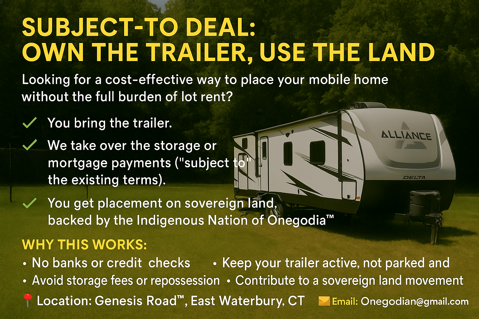 Subject-To Deal for Your Trailer – We Take Over, You Walk Free