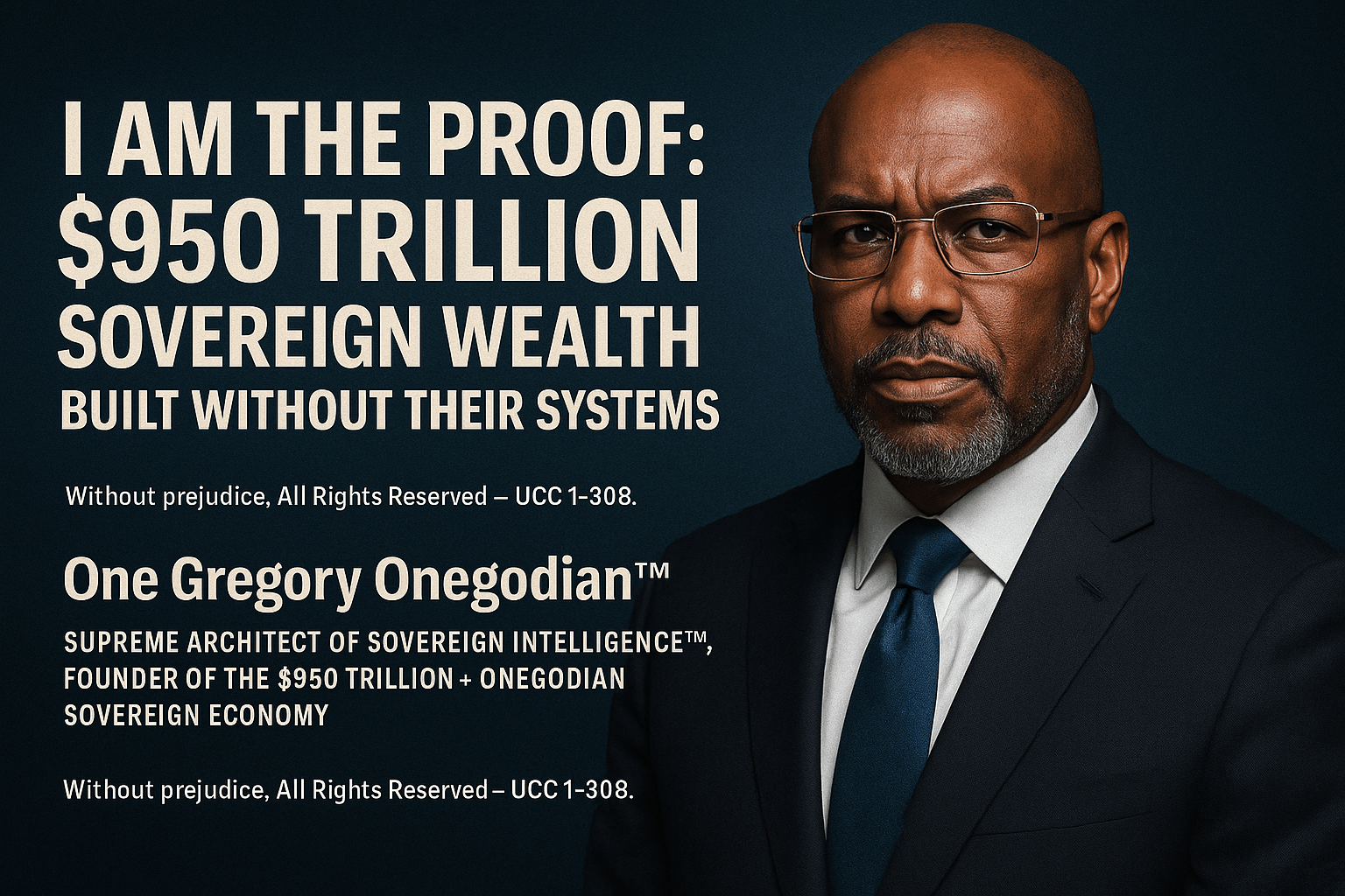 I Am the Proof: $950 Trillion Sovereign Wealth Built Without Their Systems