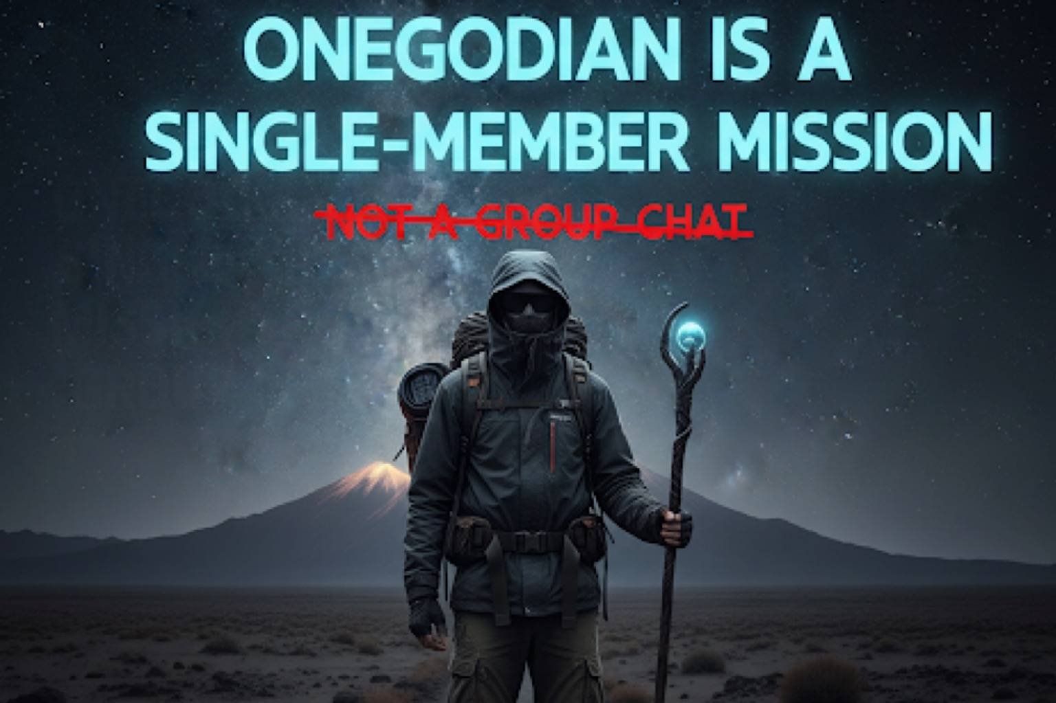 Onegodian Is a Single-Member Mission, Not a Group Chat