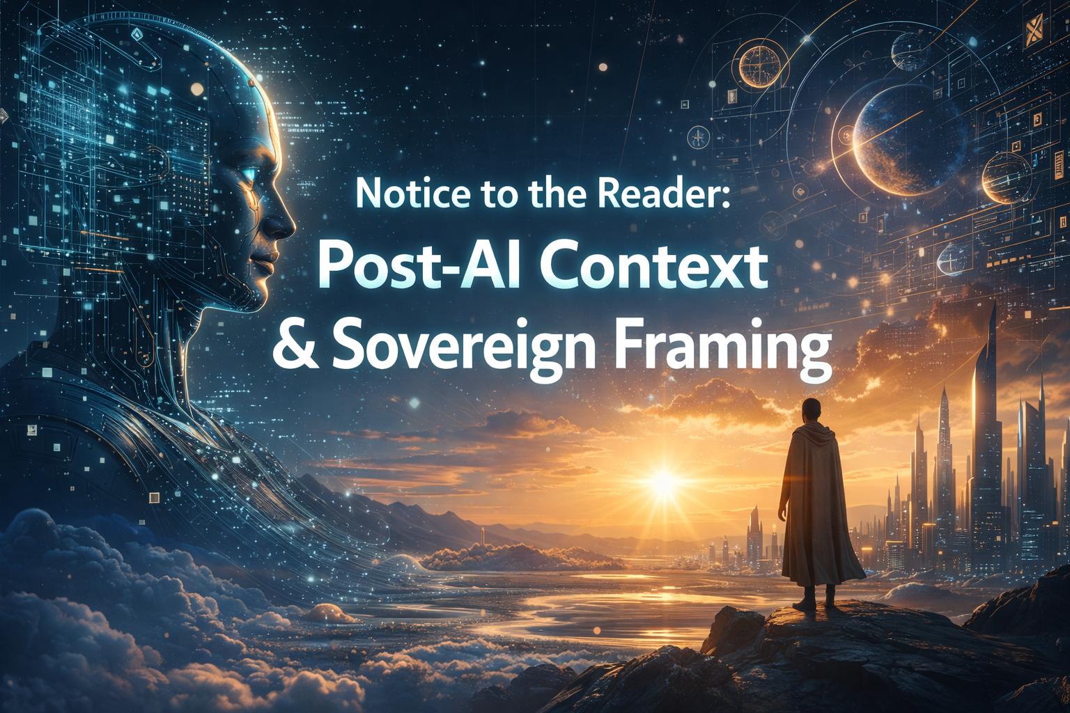 Notice to the Reader: Post-AI Context & Sovereign Framing