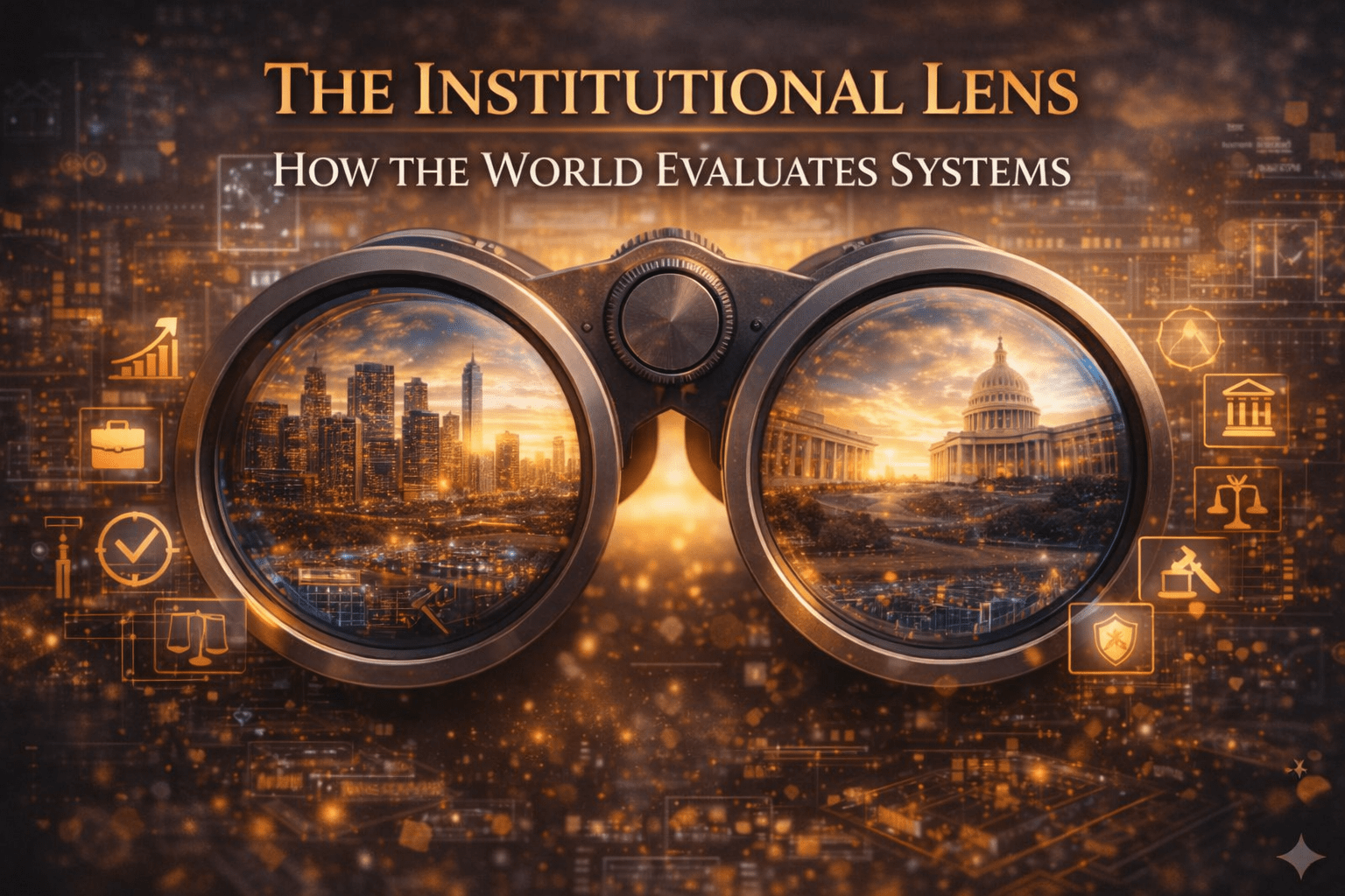 The Institutional Lens: How the World Evaluates Systems