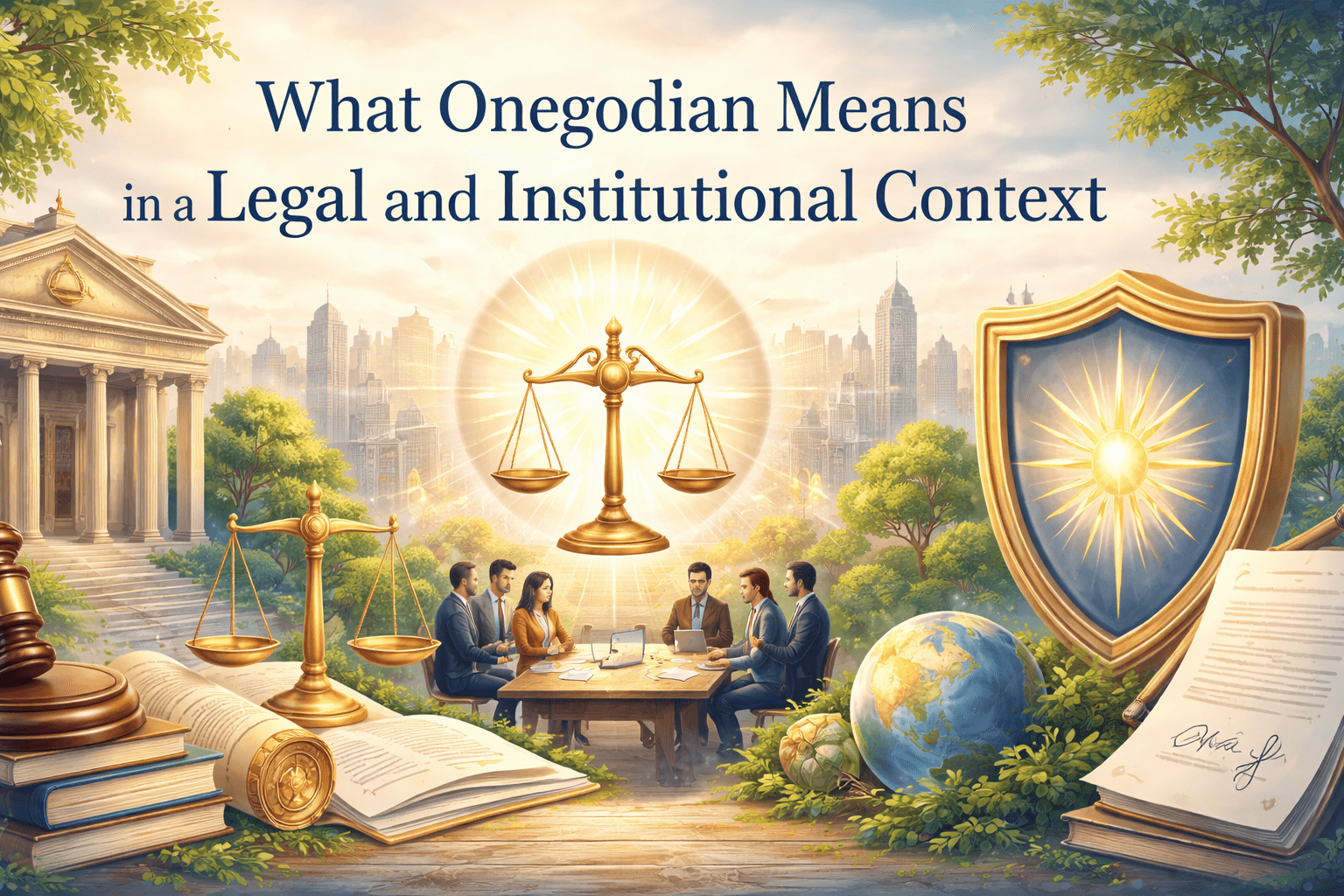 What Onegodian Means in a Legal and Institutional Context