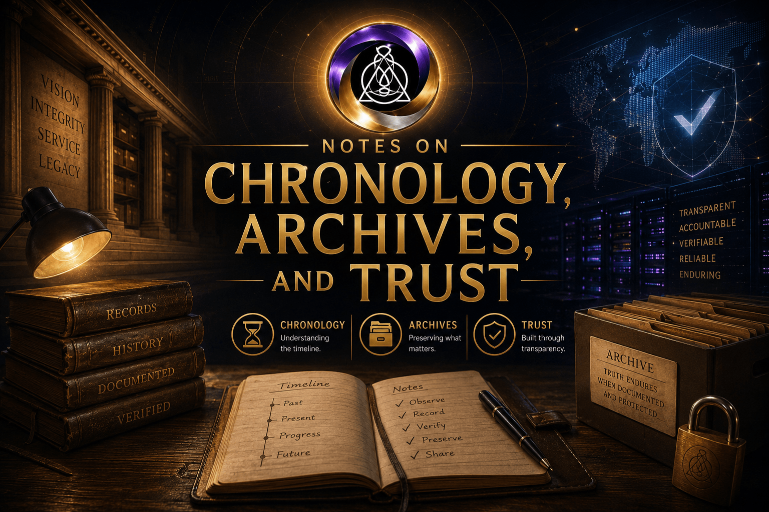 Notes on Chronology, Archives, and Trust
