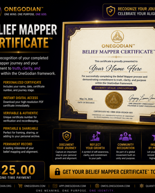 Belief Mapper Certificate™