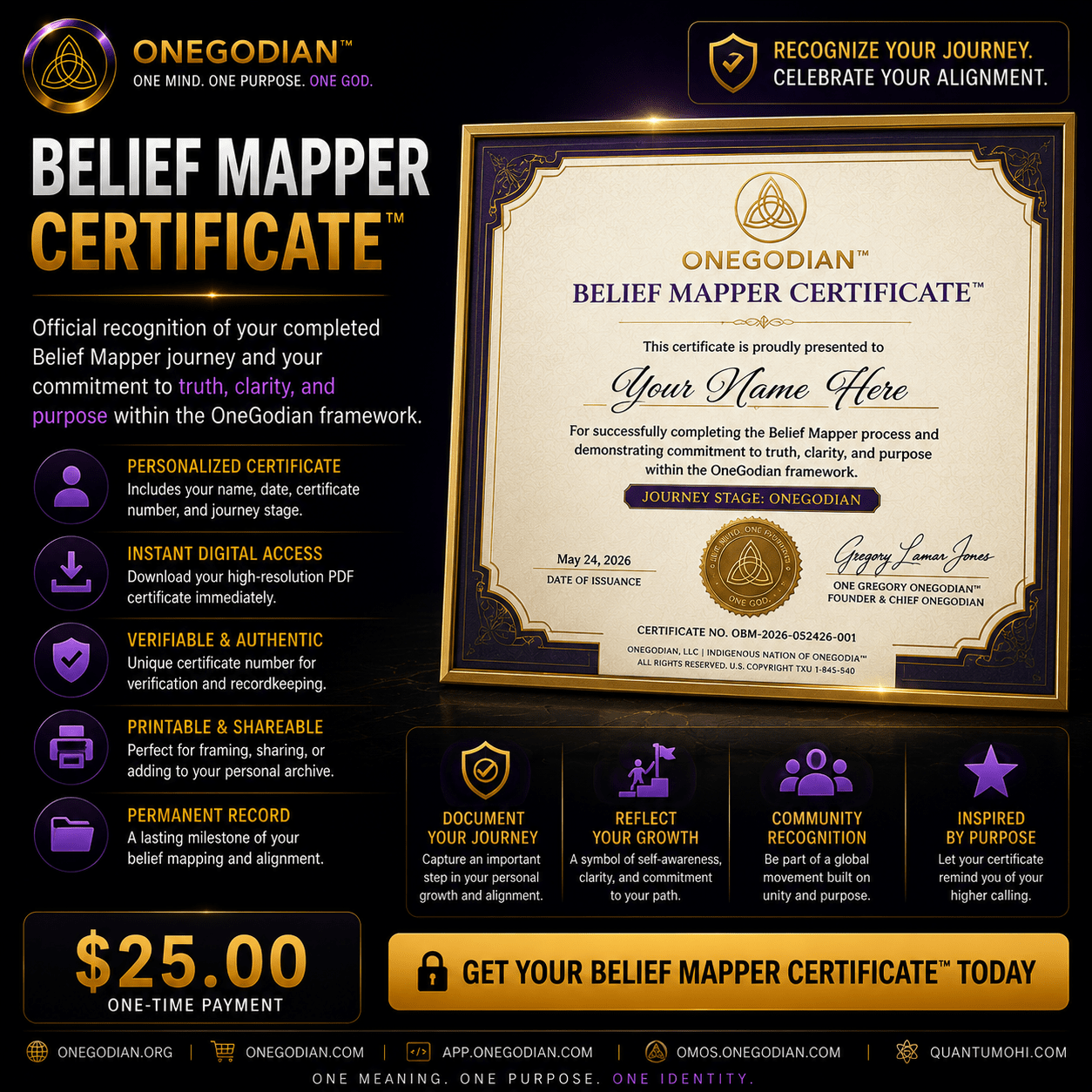 Belief Mapper Certificate™