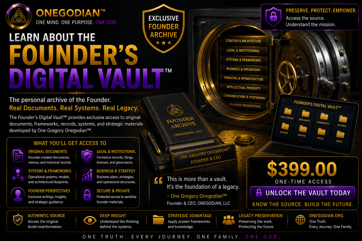 Learn About the Founder’s Digital Vault™